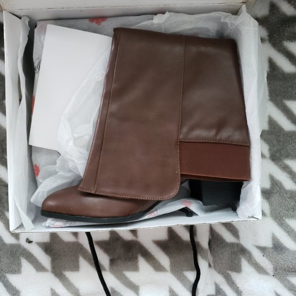 DB DK Fashion Dominica Brown Boots Size 10 - Picture 3 of 8